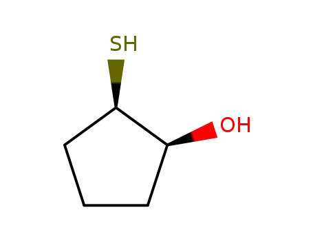 Molecular Structure of 5457-57-8 ((1R,2S)-2-sulfanylcyclopentanol)