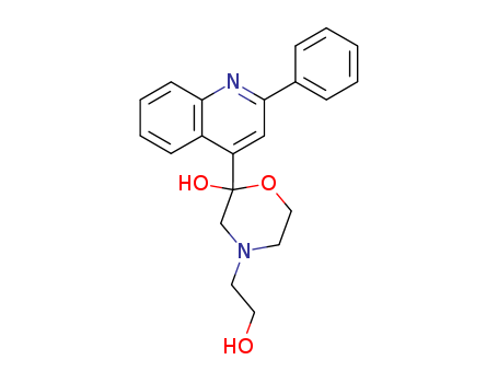 4-Morpholineethanol,2-hydroxy-2-(2-phenyl-4-quinolinyl)- cas  5445-70-5