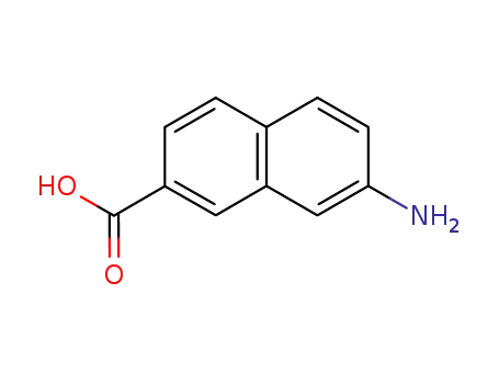 Molecular Structure of 5773-99-9 (2-Naphthalenecarboxylic acid, 7-amino-)