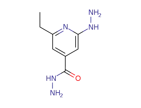 Molecular Structure of 54881-33-3 (2-Hydrazino-6-ethylisonicotinic hydrazide)