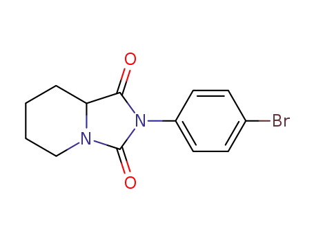 Molecular Structure of 60725-71-5 (2-(4-bromophenyl)tetrahydroimidazo[1,5-a]pyridine-1,3(2H,5H)-dione)
