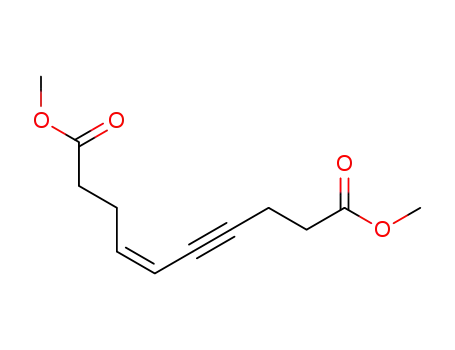 Molecular Structure of 55030-18-7 (4-Decen-6-ynedioic acid dimethyl ester)
