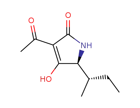 2H-Pyrrol-2-one,3-acetyl-1,5-dihydro-4-hydroxy-5-[(1S)-1-methylpropyl]-, (5S)-                                                                                                                          