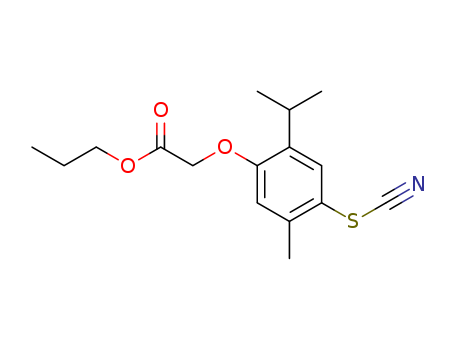 Aceticacid, 2-[5-methyl-2-(1-methylethyl)-4-thiocyanatophenoxy]-, propylester