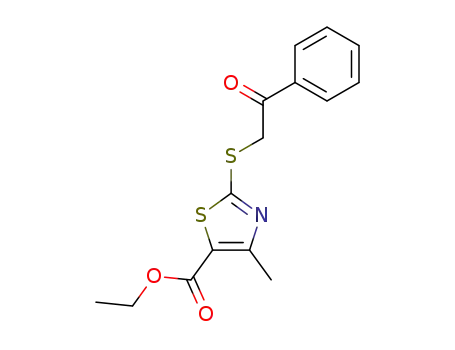 4-methyl-2-(2-oxo-2-phenyl-ethylsulfanyl)-thiazole-5-carboxylic acid ethyl ester