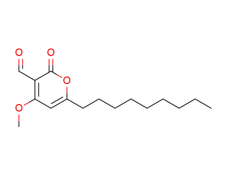 4-methoxy-6-nonyl-2-pyrone-3-carboxaldehyde