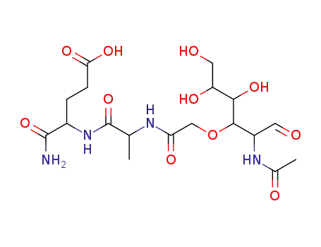 Molecular Structure of 61136-12-7 (N-acetyl-nor-muramyl-L-alanyl-D-isoglutamine)