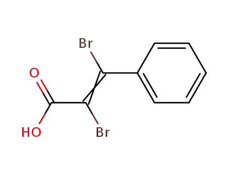 Molecular Structure of 611-89-2 (A B-DIBROMOCINNAMIC ACID)
