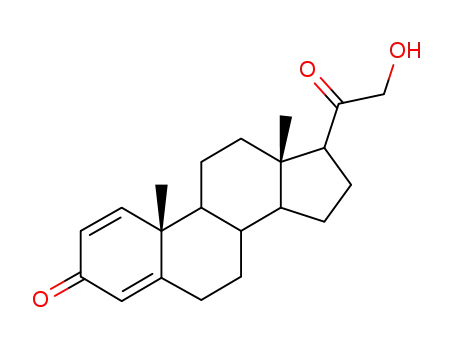 Molecular Structure of 5508-55-4 (21-hydroxypregna-1,4-diene-3,20-dione)
