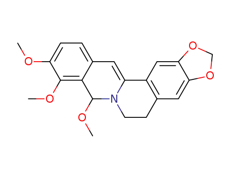 Molecular Structure of 60229-96-1 (7,8-dihydro-8-methoxyberberine)