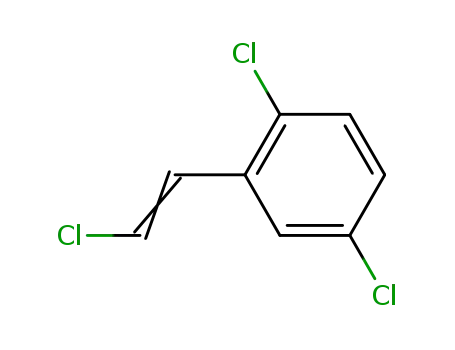 Molecular Structure of 54935-00-1 (1,4-Dichloro-2-(2-chloroethenyl)benzene)
