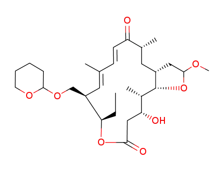 (7E,9E)-(3aR,5R,11R,12R,16R,17S,17aS)-12-Ethyl-16-hydroxy-2-methoxy-5,9,17-trimethyl-11-(tetrahydro-pyran-2-yloxymethyl)-3,3a,4,5,11,12,15,16,17,17a-decahydro-2H-1,13-dioxa-cyclopentacyclohexadecene-6,14-dione