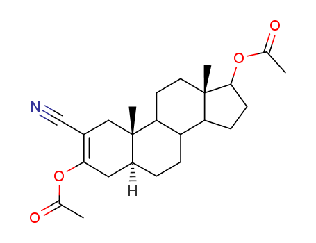 5a-Androst-2-ene-2-carbonitrile, 3,17b-dihydroxy-, diacetate (ester) (8CI)