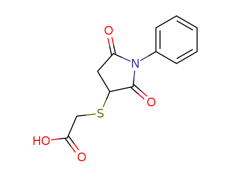 2-((2,5-Dioxo-1-phenylpyrrolidin-3-yl)thio)acetic acid