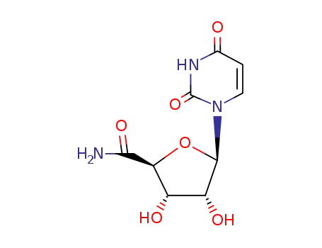Molecular Structure of 54918-02-4 (1-Deoxy-1-(3,4-dihydro-2,4-dioxo-1(2H)-pyrimidinyl)-beta-D-ribofuranur onamide)