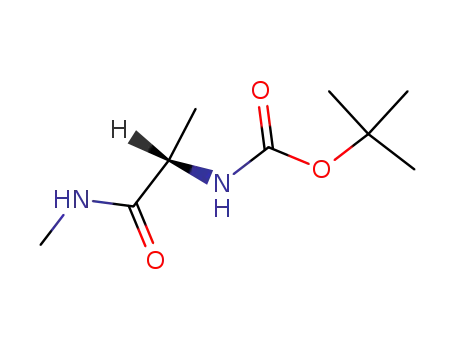 Molecular Structure of 84851-00-3 (tert-butyl N-[(1S)-1-(methylcarbamoyl)ethyl]carbamate)