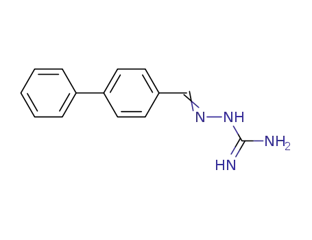 Molecular Structure of 61072-53-5 (Hydrazinecarboximidamide, 2-((1,1'-biphenyl)-4-ylmethylene)-)