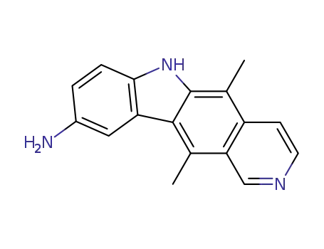Molecular Structure of 54779-53-2 (9-aminoellipticine)