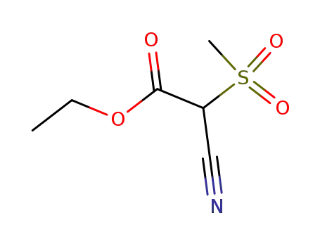 Molecular Structure of 61053-51-8 (ethyl cyano(methylsulfonyl)acetate)