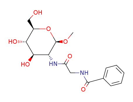 Glucopyranoside, methyl 2-deoxy-2-hippuramido-, b-D- (8CI)
