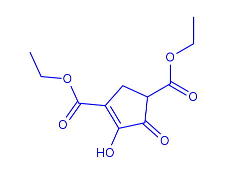 Molecular Structure of 61094-63-1 (diethyl 4-hydroxy-5-oxocyclopent-3-ene-1,3-dicarboxylate)