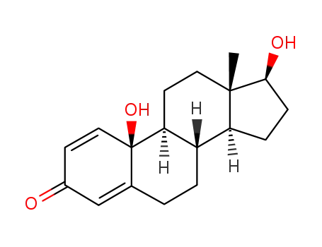 Molecular Structure of 549-02-0 (10β,17β-dihydroxyestra-1,4-dien-3-one)