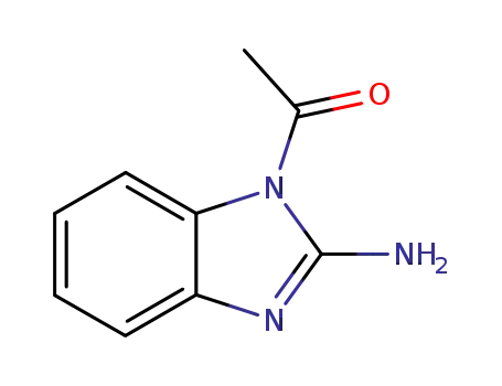 Molecular Structure of 55142-10-4 (1H-Benzimidazol-2-amine,1-acetyl-(9CI))