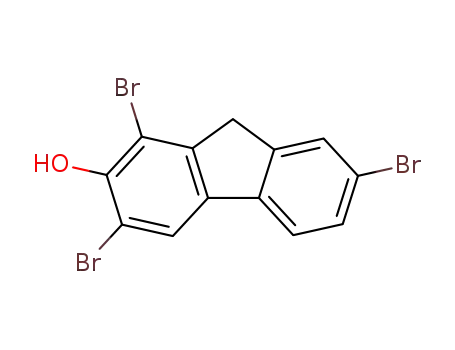 Molecular Structure of 54961-25-0 (1,3,7-tribromo-9H-fluoren-2-ol)