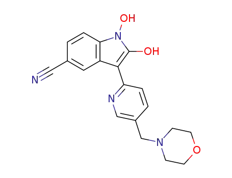 1,2-dihydroxy-3-(5-morpholin-4-ylmethyl-pyridin-2-yl)-1H-indole-5-carbonitrile