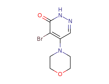 Molecular Structure of 5592-57-4 (4-bromo-5-morpholin-4-yl-2H-pyridazin-3-one)