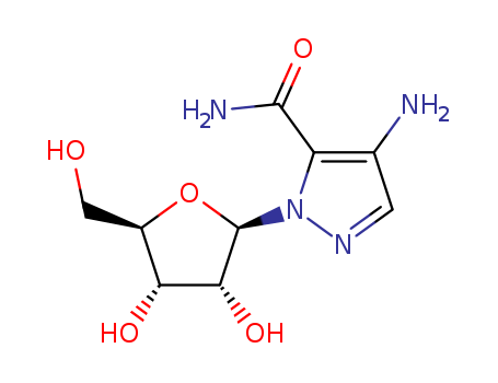1H-Pyrazole-5-carboxamide,4-amino-1-b-D-ribofuranosyl- cas  61241-11-0