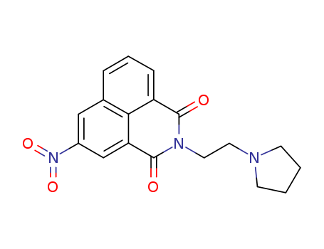 5-nitro-2-(2-pyrrolidin-1-ylethyl)benzo[de]isoquinoline-1,3-dione