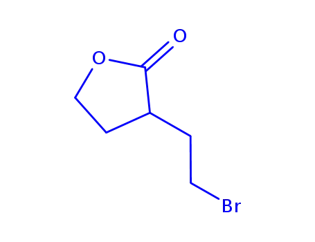 Molecular Structure of 81478-17-3 (2-(β-bromoethyl)butyrolactone)