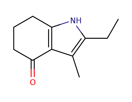 Molecular Structure of 6116-77-4 (4H-Indol-4-one,2-ethyl-1,5,6,7-tetrahydro-3-methyl-)