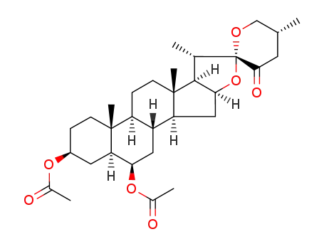 (25R)-3β,6β-diacetoxy-5α-spirostan-23-one