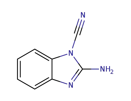 Molecular Structure of 55179-78-7 (1H-Benzimidazole-1-carbonitrile,2-amino-(9CI))