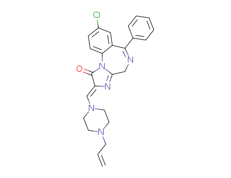 1H-Imidazo[1,2-a][1,4]benzodiazepin-1-one,8-chloro-2,4-dihydro-6-phenyl-2-[[4-(2-propen-1-yl)-1-piperazinyl]methylene]-