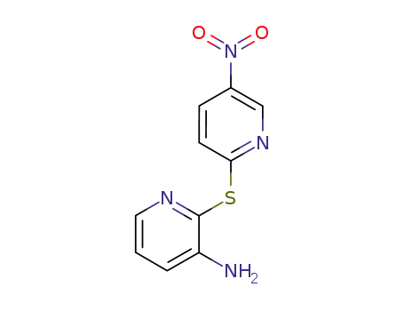 Molecular Structure of 60781-03-5 (3-amino-2-({5-nitropyridin-2-yl}thio)pyridine)