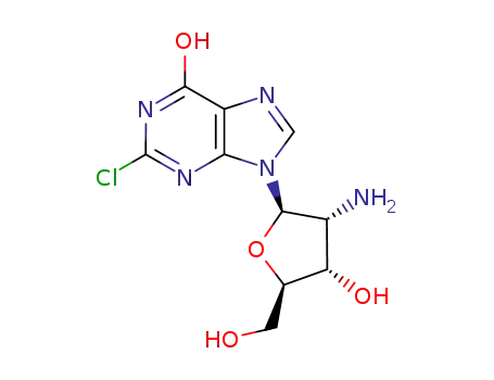 Molecular Structure of 76727-51-0 (2'-amino-2'deoxy-2-chloroinosine)