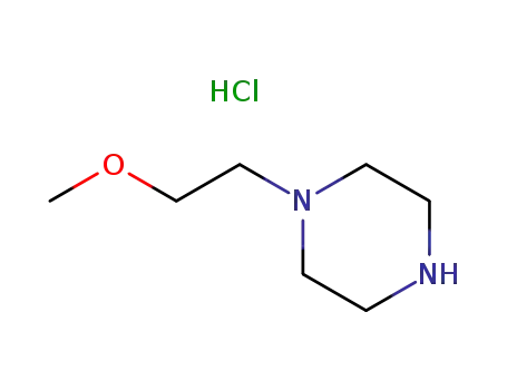 Molecular Structure of 550370-70-2 (Piperazine, 1-(2-Methoxyethyl)-, Monohydrochloride)