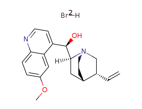 Molecular Structure of 6363-60-6 ((9S)-6'-methoxycinchonan-9-ol monohydrobromide)