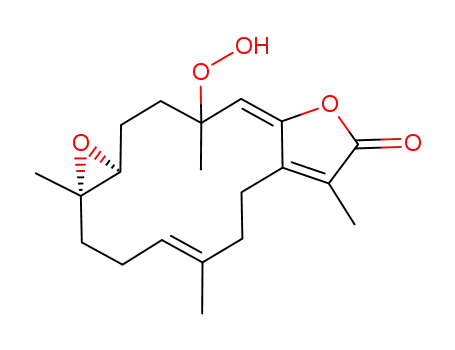 (1E,11E)-(6S,8S)-3-Hydroperoxy-3,8,12,16-tetramethyl-7,18-dioxa-tricyclo[13.3.0.0<sup>6,8</sup>]octadeca-1,11,15-trien-17-one