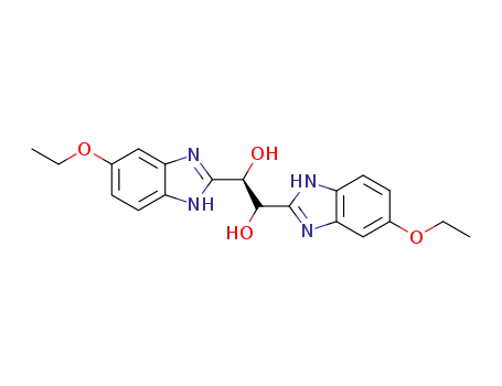 Molecular Structure of 60871-45-6 (1,2-bis(5-ethoxy-2-benzimidazolyl)-1,2-ethanediol)