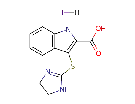 3-(2-이미다졸린-2-일티오)-인돌-
2-카르복실산 요오드화수소