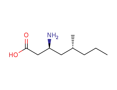 Molecular Structure of 610300-07-7 ((3S,5R)-3-Amino-5-methyloctanoic acid)