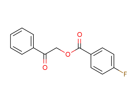 Molecular Structure of 55153-22-5 (4-Fluorobenzoic acid phenacyl ester)
