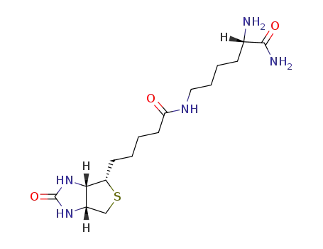 Molecular Structure of 61125-53-9 (H-LYS(BIOTINYL)-NH2)