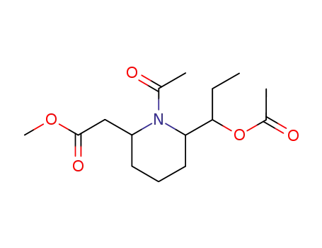 1-アセチル-6-[1-(アセチルオキシ)プロピル]ピペリジン-2-酢酸メチル
