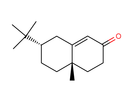 Molecular Structure of 13547-64-3 (2(3H)-Naphthalenone,
7-(1,1-dimethylethyl)-4,4a,5,6,7,8-hexahydro-4a-methyl-, trans-)