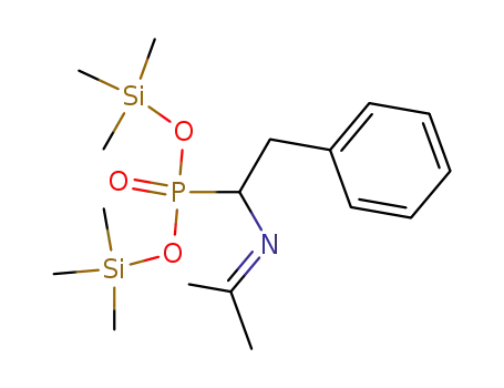 [1-(Isopropylideneamino)-2-phenylethyl]phosphonic acid bis(trimethylsilyl) ester